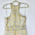 Likely Lucy Dress Size 8 NEW Green Tea Multi Lined Cut Out Hem Slit Georgette Photo 6