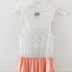 Hot & Delicious white lace orange skirted dress Photo 8