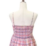 Loft NWT Gingham Tie Front Cami in Solar Tangerine Pink Plaid Size XS Y2K NEW Photo 4