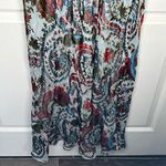 2OH Two Old Hippies Jean Marie Velour Paisley Print Maxi Dress Sz S Blue Red Boh Photo 9