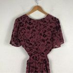 Lovers + Friends Tatum Maeve Pink Velvet Burnout Cut Out Maxi Dress Medium Photo 12