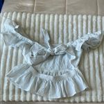 Miami  White Ruffled Women's Top Photo 3