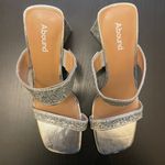 Abound NWOT  Slip-on Sandals - Women 9.5 - Silver Metallic Photo 1