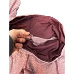 Lululemon burgundy striped full length pants sz 4 27.5” length Photo 8