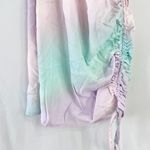 ZARA New  Pastel Tie Dye Satin Ruched Cut Out Mini Dress Size XS Photo 10