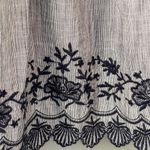 Liz Lange  navy embroidered Maternity top Size Small Photo 2