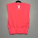 John Richmond x Playboy Pink Graphic Top Sleeveless Sweatshirt Womens Size M Size M Photo 1