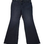 J Crew Retro High Rise Bootcut Flare Jeans Dark Wash Womens Size 34 x 32 Black Photo 0