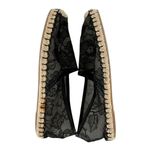 Valentino Garavani  Black Lace Espadrille Loafers Flats Size 38 Photo 5