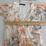 Abercrombie & Fitch Angel Sleeve Wrap Midi DressSmall CoralFloral Pink Vacation Photo 13