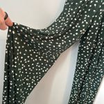 Green and White Polka Floral Jumpsuit with Wide Photo 4