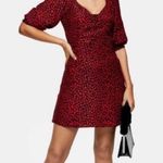 Topshop Red Corset Heart Mini Dress Size 8 Photo 1