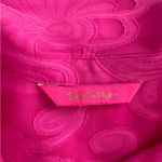 Lilly Pulitzer  Linley Coverup Plumeria Hot Pink Poly Crepe Swirl Clip Dress Photo 4