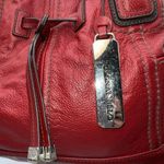 Tignanello Soft Italian Leather Three Part purse with Large Bag Charm and brande Red Photo 3