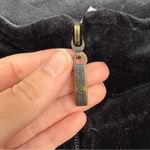 Natori  Black Velvet Full Zip Track Jacket Womens L Casual Athletic Gorpcore Photo 8