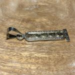Sterling Silver Vintage Long Egyptian Mexico Symbols 925  Pendant Photo 5