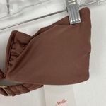 ANDIE NWT Swim The Scala Top Flat in Espresso Brown Size Small S NEW Photo 3
