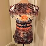 Ocean Blue brand Leopard Print Butterfly T Photo 1