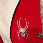 Spyder Red white and black ski and snow puffy warm jacket Photo 4