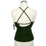 Beachsissi Cutout Tankini Swimsuit Two Piece Dark Olive Green Size Medium NWT Photo 5