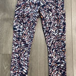 Lululemon Fast And Free 25" Kaleidoscopic Pink Multi Running Leggings Size 4 Photo 0