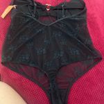 Callie Mae Our Goth Floral Lace Ruffle Hem Mesh Cami Teddy Bodysuit is su.. Photo 3