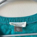 Pilcro and the Letterpress Anthropologie  Mila Buttondown Turquoise Sz S Photo 3