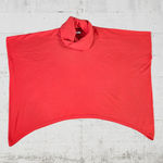N Peal Coral Orange Cashmere Turtleneck Poncho Shawl Luxury Sweater One Size Size L Photo 2