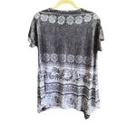 Sacred Threads  NWT Gray Design Tunic with Sheer Lace Sleeve. Size S/M Photo 3