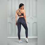 BEST SELLER Sexy Grey Charcoal Leopard Print Activewear Set Photo 4