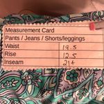 Belle By Kim Gravel Womens Capri Pants Size 1X Boho Paisley Floral Oversized Green Photo 13