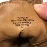 Tommy Hilfiger Women’s Faux Suede Brown Plaid Upper Lace-Up Wingtip Heeled Boots Photo 8