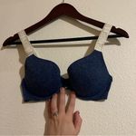 Victoria's Secret  The T-Shirt Push Up Bra - Full Coverage 32C Blue Heather/ Denim Photo 1