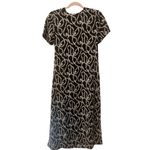 Tuckernuck Hyacinth House Black Short Sleeve Print Rowan Midi Dress Size XS Photo 5