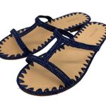 Carrie Forbes Iris Woven Raffia Slide Sandals Size 5 Photo 10