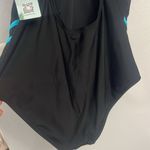 Women's Black and Blue Athletic Swimsuit Size M Photo 7