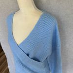 Greylin New Women's Blue V-Neck Pullover Sweater Size S Casual Fall Knit Photo 4