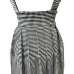 Forever 21  junior small black and white suspender dress zips on side adjustable Photo 4