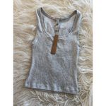SKIMS Cotton Rib Tank Light Heather Grey Size Small Photo 2