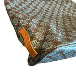 Michelle & Yvette MY Oilcloth Large Tote Bag Purse Damask Print Deep Carry All Blue Photo 1