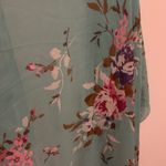 Soul Young Floral Kimono Cover Up Fringe Bohemian Beach Swim Size OS Blue Size L Photo 4