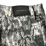 ZARA  Snake Print Denim Mini Skirt, Size M Photo 2