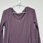 Lush Clothing Lush Long Sleeve Sweater Dress Ribbed Knit Midi with Front Slit Medium Casual Photo 1