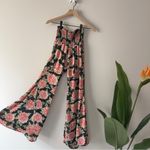 Show Me Your Mumu  Floral Wide-Leg Women's Pants Smocked Waist High Rise Flare M Photo 4