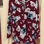 Mud Pie  long sleeve maroon blouse Photo 0