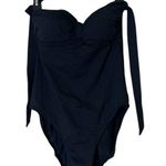 Lauren Ralph Lauren Black One Piece Swimsuit Sweetheart Neckline Halter Size 12 Photo 0