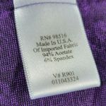 Coldwater Creek VTG No Wrinkle Skirt Set L Purple Paisley Fairycore Whimsigoth Photo 11