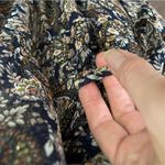 Natural Life Dress Maxi Floral Shimmery Lined Boho Bohemian Romantic Blue Gold Photo 12