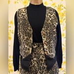 Chic Leopard Print denim waistcoat Photo 3