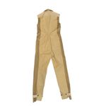frame denim FRAME Tonal Sleeveless Khaki‎ Jumpsuit Two-Tone Utility Style Casual Chic Sz XS Photo 10